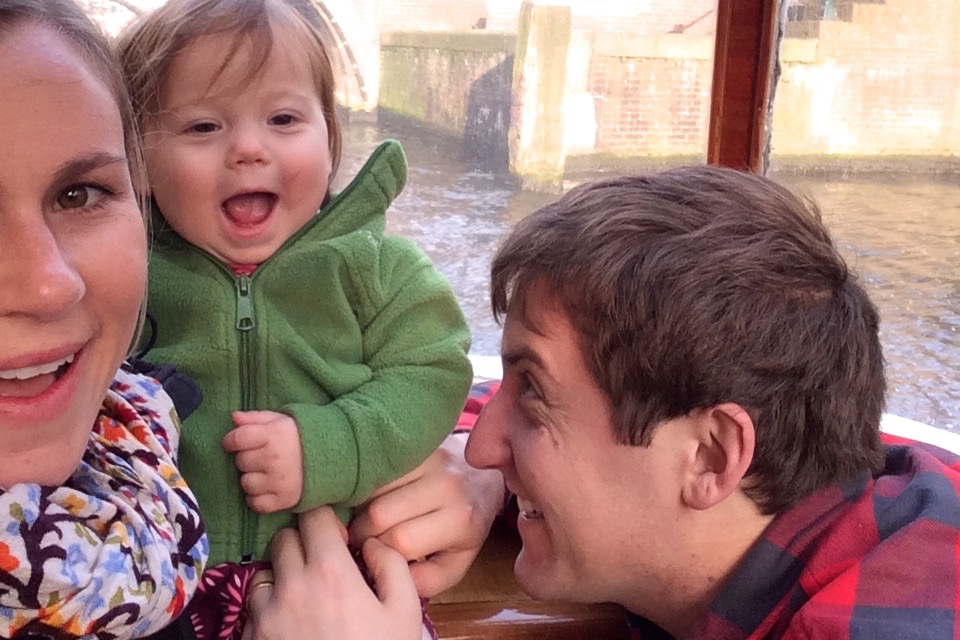 Goofing off on the boat