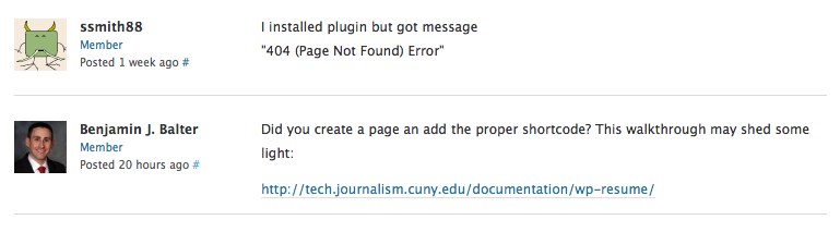 Tech@CUNYJ documentation cited in WordPress.org