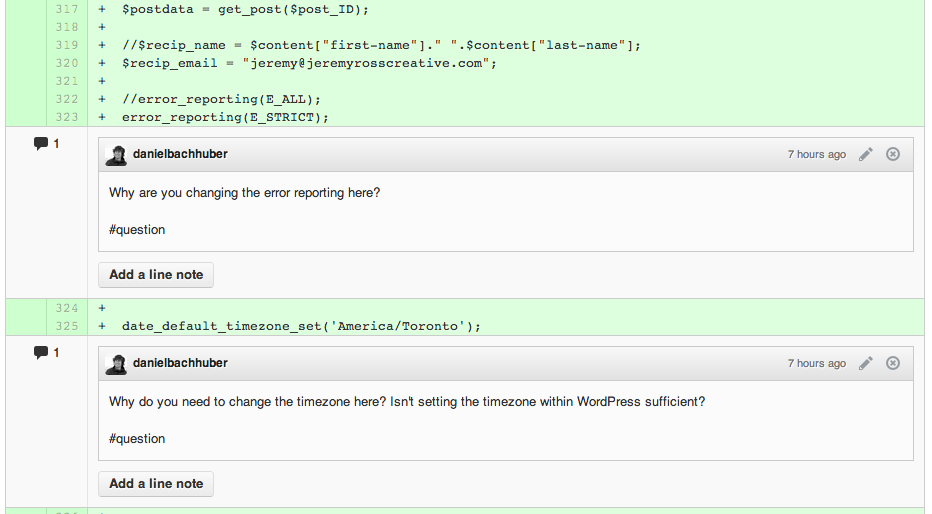 Questions help the developer justify their decisions
